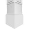 Ekena Millwork Craftsman Classic Square Non-Tapered Shaker Fretwork Column w/ Mission Capital & Mission Base CC1008ENSHKMIMI - alternate 4